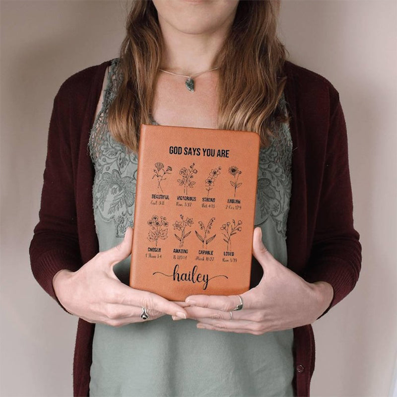 Personalized Prayer Journal For Women Custom Positive Affirmations Journal Christian Gift