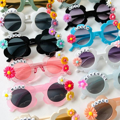 Personalized flower sunglasses | toddler flower sunglasses| baby sunglasses| customize sunglasses| Kids flower sunglasses