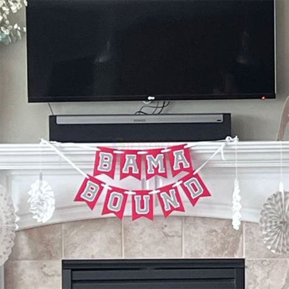 Custom College Bound Banner, Double Layer Letters, Large 6x8" Pennants