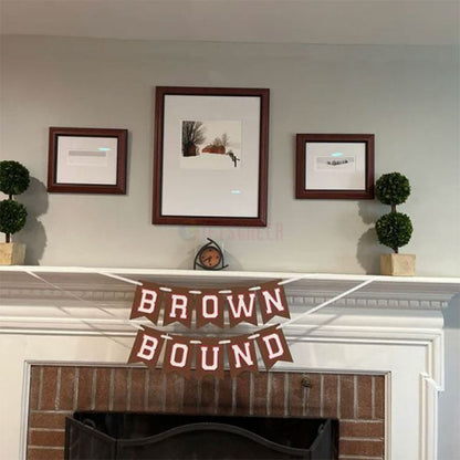 Custom College Bound Banner, Double Layer Letters, Large 6x8" Pennants