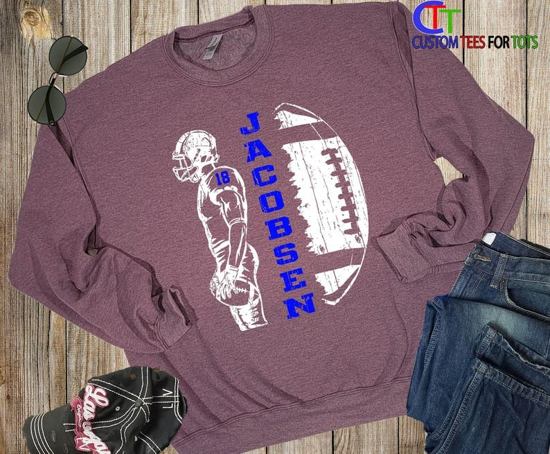 Personalized Football Sweatshirt