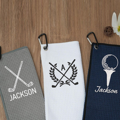 Personalized Print Golf Towel Custom Golf Towel