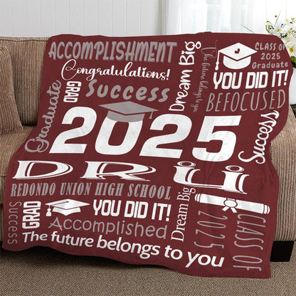 Graduation Blanket,Personalized Graduation Blanket