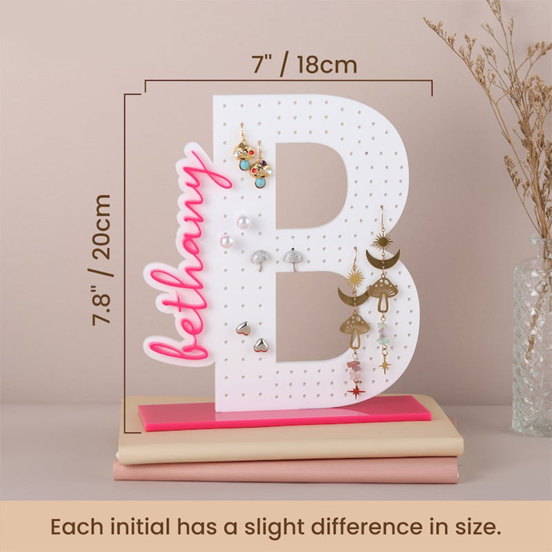 Personalized Earring Holder - Birthday Gift for Her, Custom Earring Display