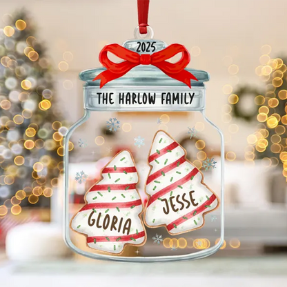 Christmas Ornaments, Personalized Family Name Christmas Ornaments