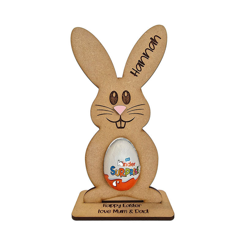 Personalised Easter Egg, Creme Holder Decoration Bunny Treat