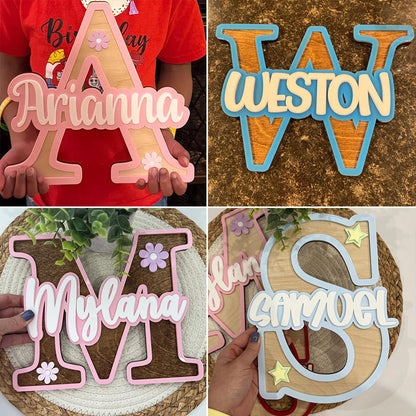 Kids Name Door Sign, Kids Name Personalized, Kids Name Room Sign, Personalized Kids Name Sign