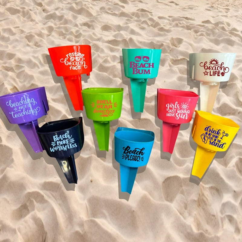 Beach Cup & Phone Holder | drink sand personalized graduation bride gift