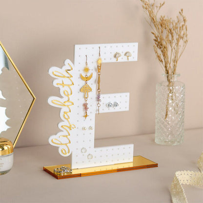 Personalized Earring Holder - Birthday Gift for Her, Custom Earring Display