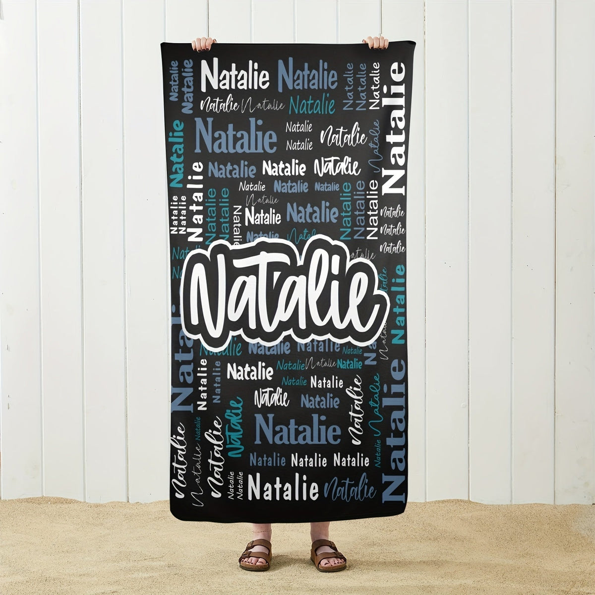 Personalized Name Beach Towel - Super Absorbent