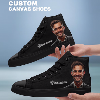 Custom High Top Sneakers: Personalized Photo Canvas Shoes