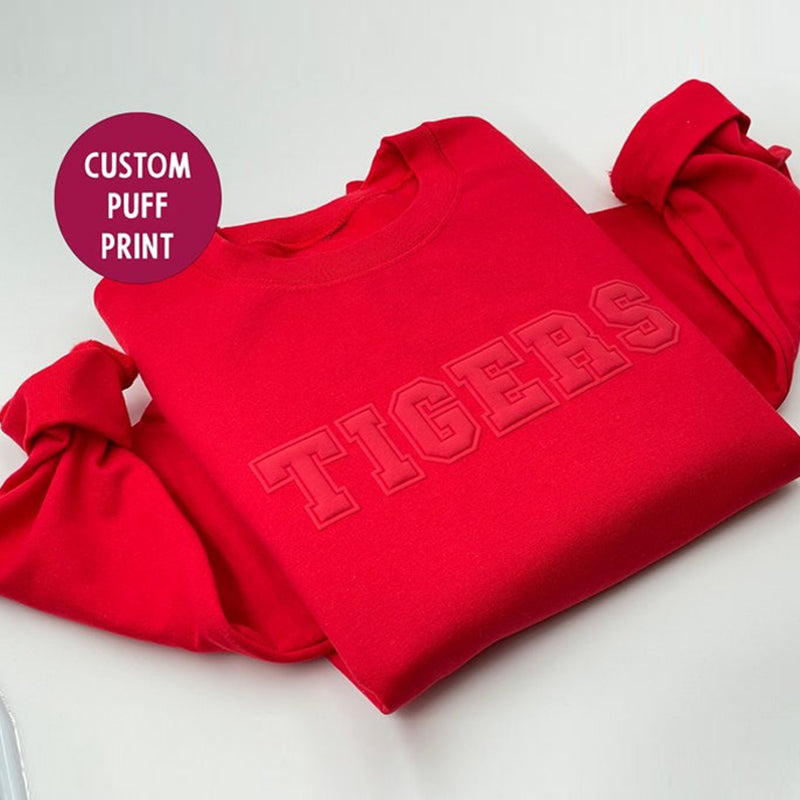 Custom Senior Graduation Gift for Her Senior 2025 Grad Gift Puff Print Sweatshirt
