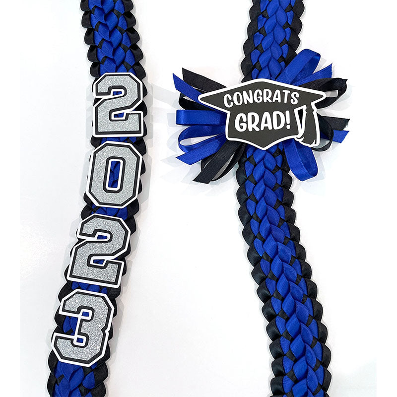 Graduation Leis - Double Braided Ribbon Lei