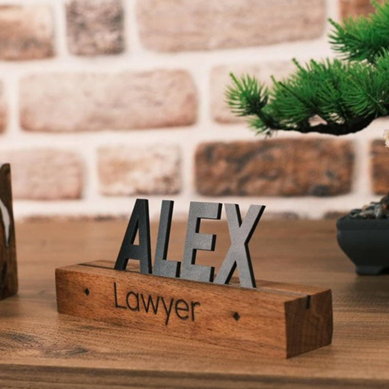 Personalized Wooden Name Plate
