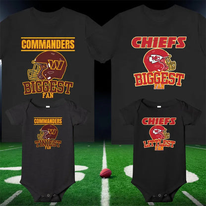 Football Biggest Fan Shirt, Custom Matching Tee