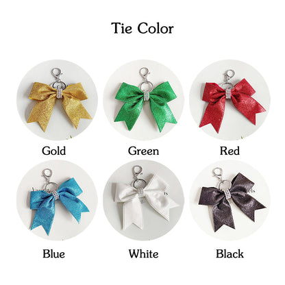 Custom Glitter Bow keychains and/or Wristlets