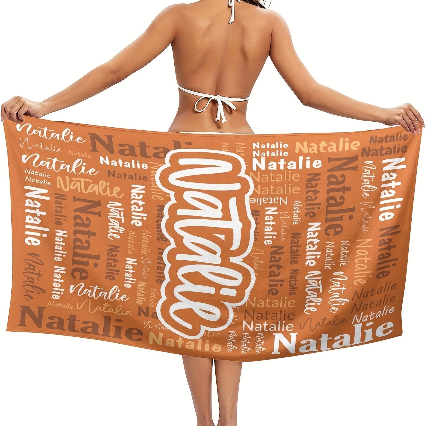 Custom Name Beach Towel Personalized Name Beach Towel