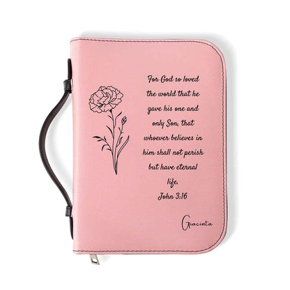 Custom Faux Leather Bible Cover: Engraved Religious Gift