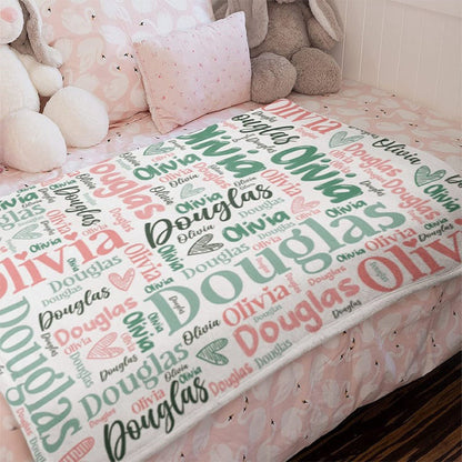 Personalized Blanket, Couple Gifts, Name Blanket