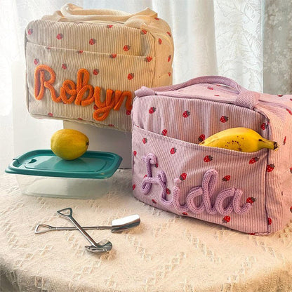 Personalized Kids Lunch Bag with Name Embroidery