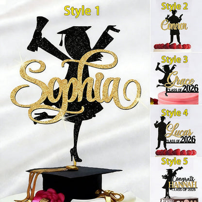 Personalized Graduation Congrats Decor Cake Topper Class of 2026