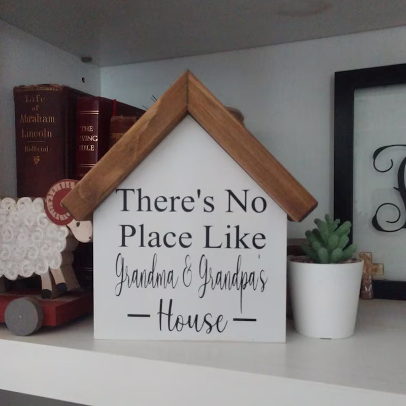 There's No Place Like Grandparents House Personalized Collector