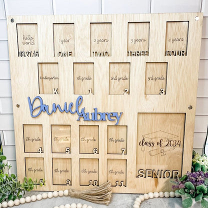 Custom Birth through Graduation School Picture Frames