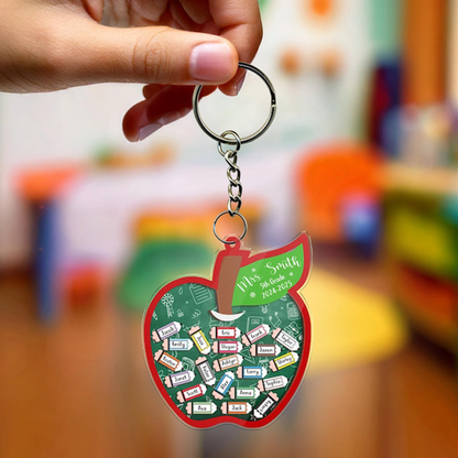 Personalized Teacher Apple Magnet with Studen's name, Teacher Appreciation Gifts