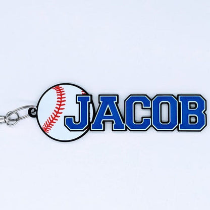 Name tag Customized Sports Bag Tag - Keychain