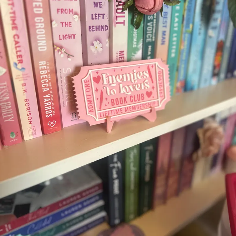 Bookish Ticket | Bookclub Ticket | Bookshelf Decor