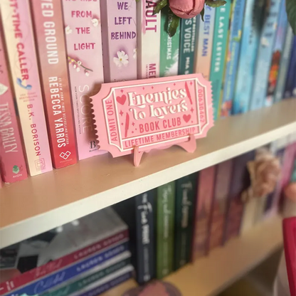 Bookish Ticket | Bookclub Ticket | Bookshelf Decor