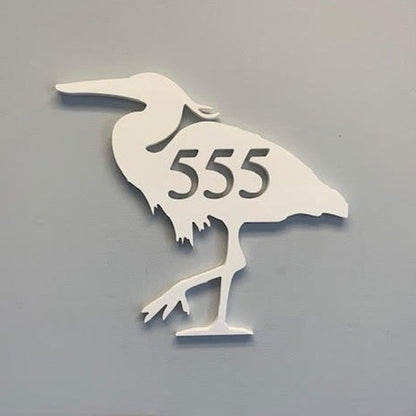 House Number Plaque , Personalized Sign, Outdoor Decor, Coastal Themed Custom Sign