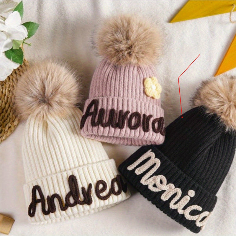 Personalized Embroidered Name Beanie Hat