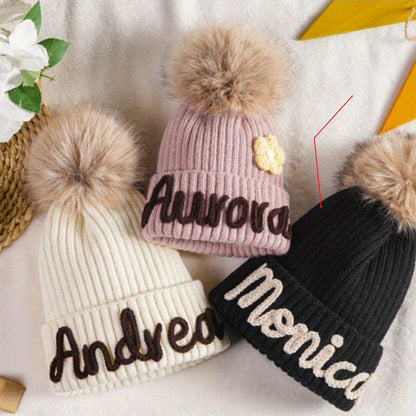 Personalized Embroidered Name Beanie Hat