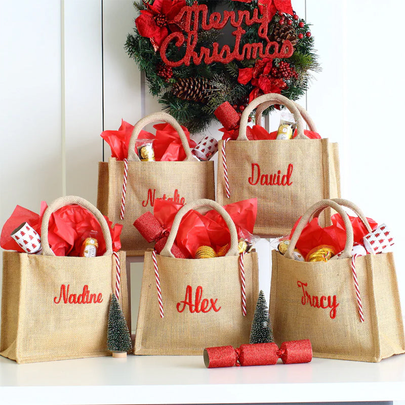 Christmas party bags, Personalised bag