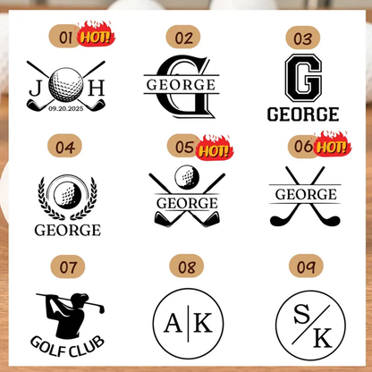 Custom Name Golf Ball Stamp, Personalized Golf Stamps