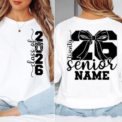 Comfort Colors Senior 2026 Custom Name Shirt Graduation Gift