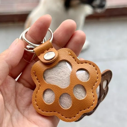 Custom Dog Fur Memorial Keychain, Pet Hair Keepsake Holder