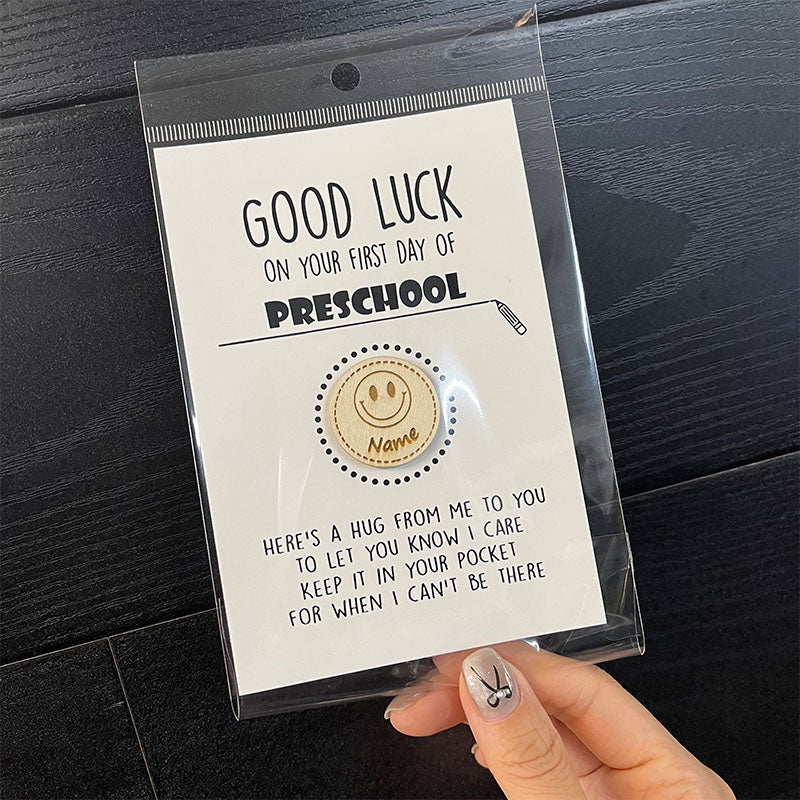 First Day of School Pocket Hug, Good Luck, Miss You