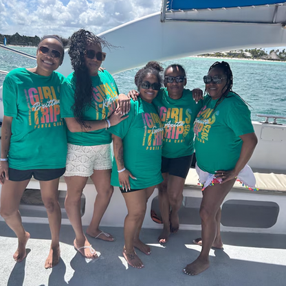 Custom Girls Trip 2025 Shirts Personalized Girl Vacation Shirts