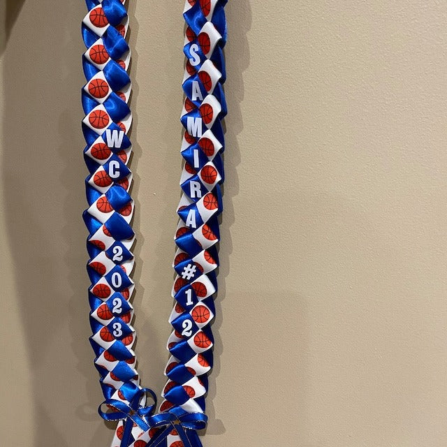 Sport Night/ Senior night ribbon Stole lei Graduation Gift