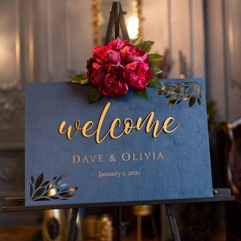 Welcome Wedding Sign - Bridal Shower Welcome Sign - Welcome Sign Wedding Modern