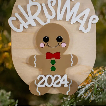 Baby’s First Christmas Ornament 2025, Personalized Gingerbread Ornament