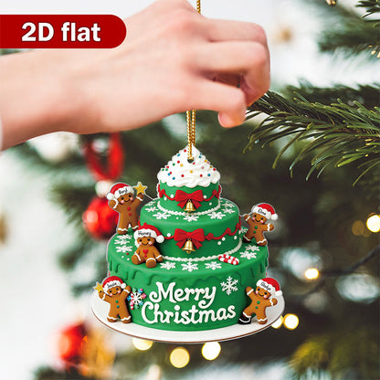 Personalized Gingerbread Family Christmas Ornament