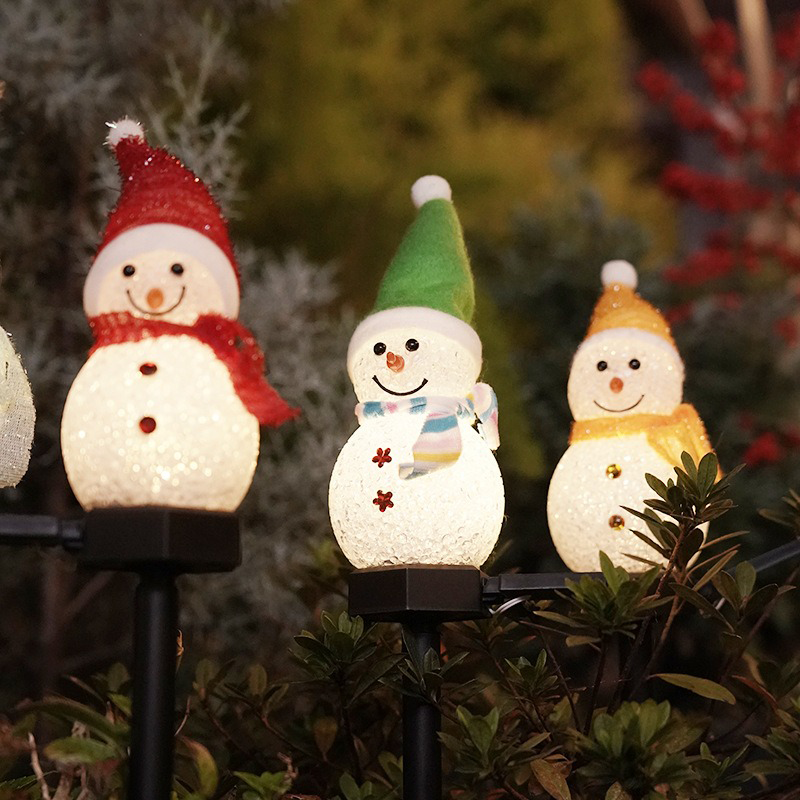 Christmas Snowman Solar Light