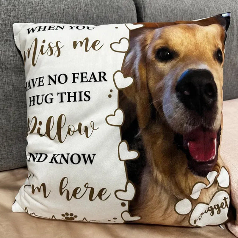 Dog Memorial Pillow,Pet Memorial Gift,Custom Loss of Pet Sympathy Gift