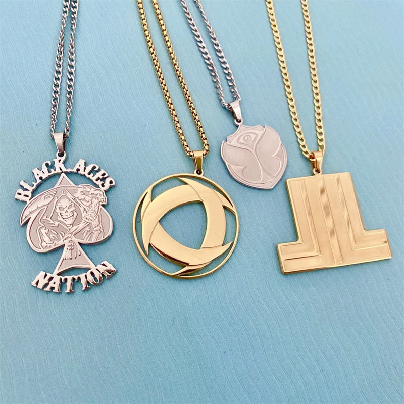 Custom Logo Necklace Personalized Any Logo Necklace Company Icon Necklace