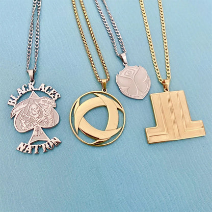 Custom Logo Necklace Personalized Any Logo Necklace Company Icon Necklace