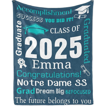 Personalized Graduation Blankets Graduation Gift