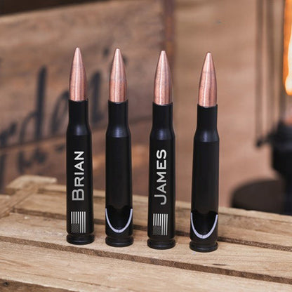 Personalized Bottle Opener 50 Caliber, Groomsman Gift Engraved Beer Bottle Opener